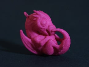 Plastic Baby Dragon Pendant in Pink Processed Versatile Plastic