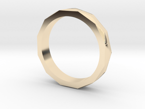 Engineers Ring - US Size 9.5 in 14k Gold Plated Brass