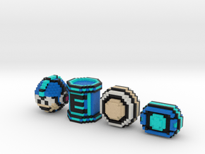 Mega Man Items (Set) in Full Color Sandstone