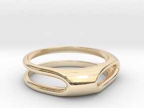 Nested Rings: Middle Ring (Size 10) in 14k Gold Plated Brass