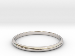 Nested Rings: Inner Ring (Size 10) in Rhodium Plated Brass