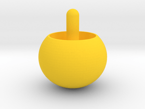 Magic spinning top. in Yellow Processed Versatile Plastic