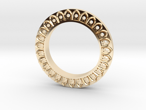 Gothic Band Positive in 14K Yellow Gold