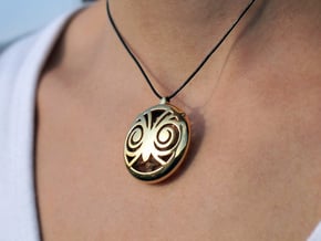 Hypno Owl Pendant in 18K Gold Plated