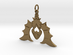 Batty For You Earring/Pendant (Single Unit) in Polished Bronze