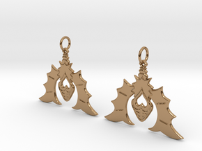 Batty For You Earrings in Polished Brass