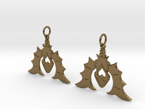 Batty For You Earrings in Polished Bronze