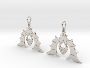 Batty For You Earrings in Rhodium Plated Brass