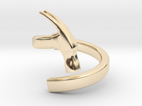 Hammer Ring - US Size 09.5 in 14K Yellow Gold