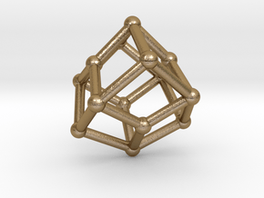 0464 Trapezohedron V&E (01) #002 in Polished Gold Steel