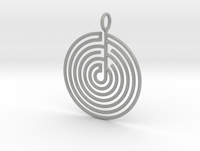 mystery little labyrinth Pendant in Aluminum