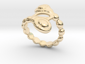 Spiral Bubbles Ring 22 - Italian Size 22 in 14K Yellow Gold