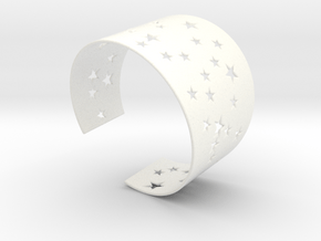  Starry Night Bracelet Ø78 Mm XXL/Ø3.07 inch XXL in White Processed Versatile Plastic