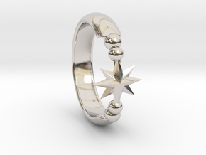 Ring of Star 15.3mm in Platinum