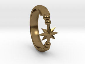 Ring of Star 15.3mm in Polished Bronze