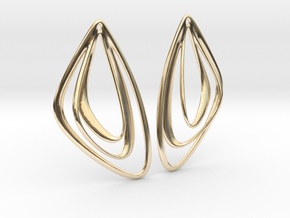 The Minimalist Earrings Set I (1 Pair) in 14k Gold Plated Brass