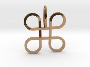 Mpatapo Pendant in Polished Brass