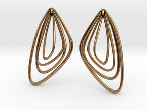 The Minimalist Earrings Set II (1Pair) in Polished Brass