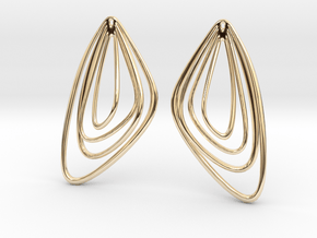 The Minimalist Earrings Set II (1Pair) in 14k Gold Plated Brass
