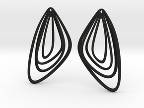 The Minimalist Earrings Set II (1Pair) in Black Natural Versatile Plastic
