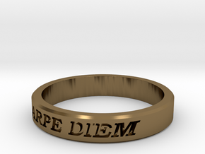 Carpe Diem US Size 10 Ring in Polished Bronze