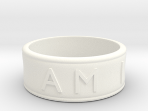 I AM  | AM I Ring - Size 10 in White Processed Versatile Plastic