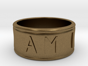 I AM  | AM I Ring - Size 6 in Natural Bronze