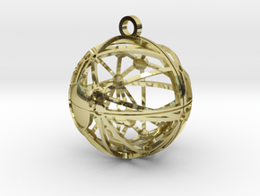Craters of Mimas Pendant in 18K Gold Plated