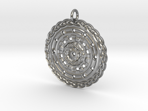 Celtic Mandala in Natural Silver
