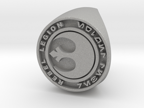 Custom Signet Ring Rebel Legion Size 6 in Aluminum