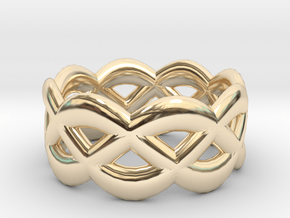 Turk's Head Ring in 14k Gold Plated Brass
