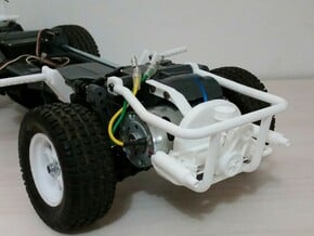 TAMIYA MF01X ENGINE REPLICA AND REAR CAGE  in White Processed Versatile Plastic