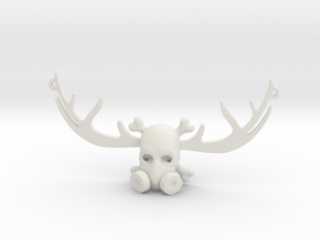 BADAS horns pendant in White Natural Versatile Plastic