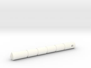 Kubotan in White Processed Versatile Plastic