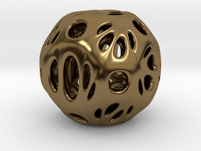 hydrangea ball 03 in Polished Bronze