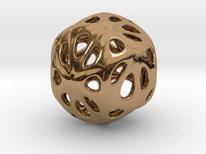  hydrangea ball 04 in Polished Brass