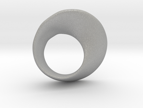 Möbius ring left hand in Aluminum