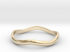 Ring Weaved Shape Design multisize, all sizes in 14K Yellow Gold: 5 / 49