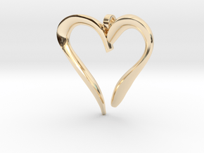 Heart Pendant in 14K Yellow Gold