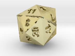 Drinking D24 (D20) in 18k Gold Plated Brass