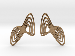 WAVE Earrings (1 Pair) in Natural Brass
