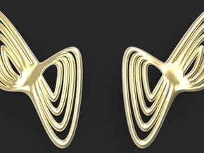 WAVE Earrings (1 Pair) in 14k Gold Plated Brass