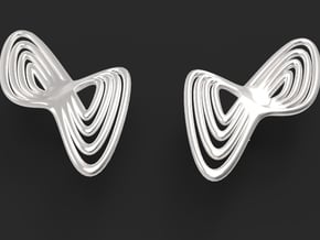 WAVE Earrings (1 Pair) in Polished Silver