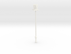 Head Flail Extender in White Processed Versatile Plastic