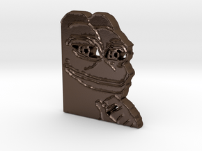 Pepe Pendant in Polished Bronze Steel