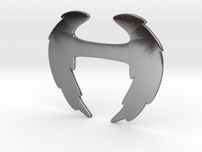 bra clip- Wings in Polished Silver