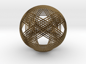 Woven Sphere 2 in Natural Bronze