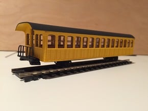 Mt. Washington Cog Railway Coach - HO in Tan Fine Detail Plastic