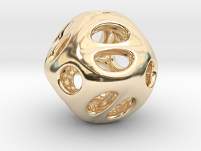 Chinese Jade 02 in 14k Gold Plated Brass