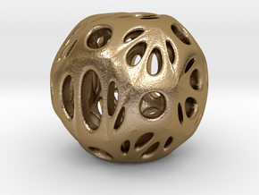 hydrangea ball 06 in Polished Gold Steel